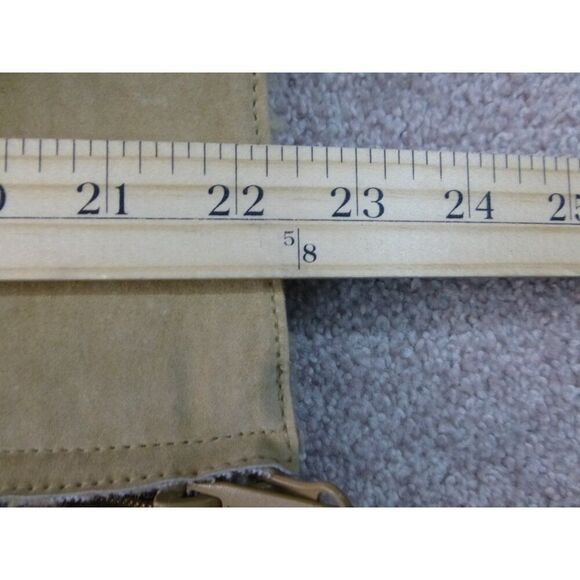 Express Vintage Leather Sherpa Lined Tan Vest - Picture 16 of 16